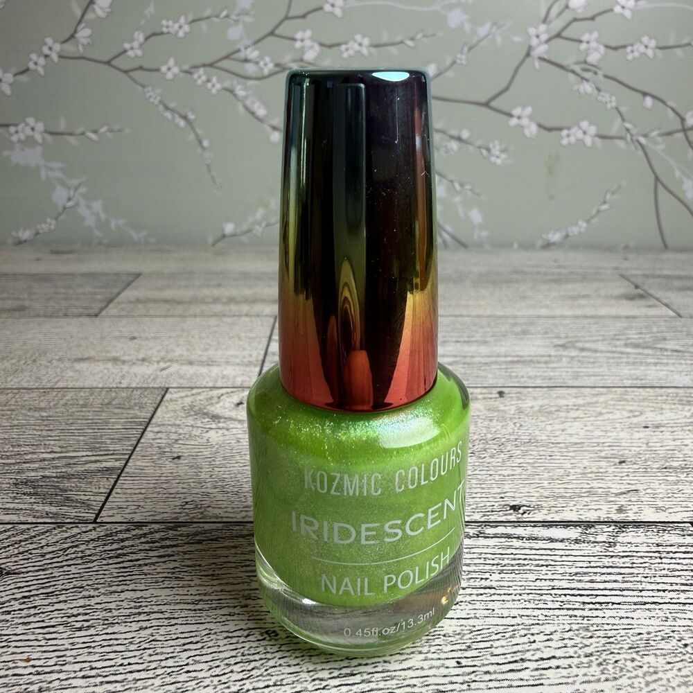 Kozmic Colours Mirror Effect Nail Polish HTF Discontinued Color Light Green New